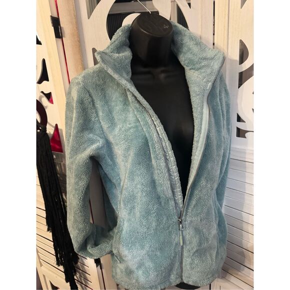Tnf- north face /northface sea mint green osito fleece Jacket/coat small - Picture 6 of 9